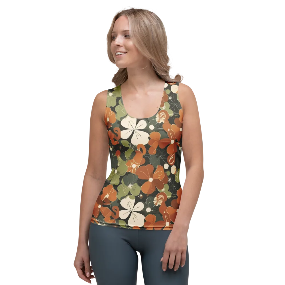 Autumn Bloom Circuit on Women's Tank Top — Front