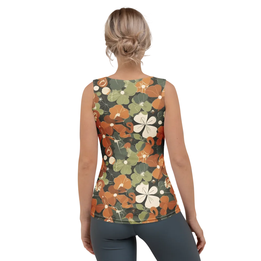 Autumn Bloom Circuit on Women's Tank Top — Back