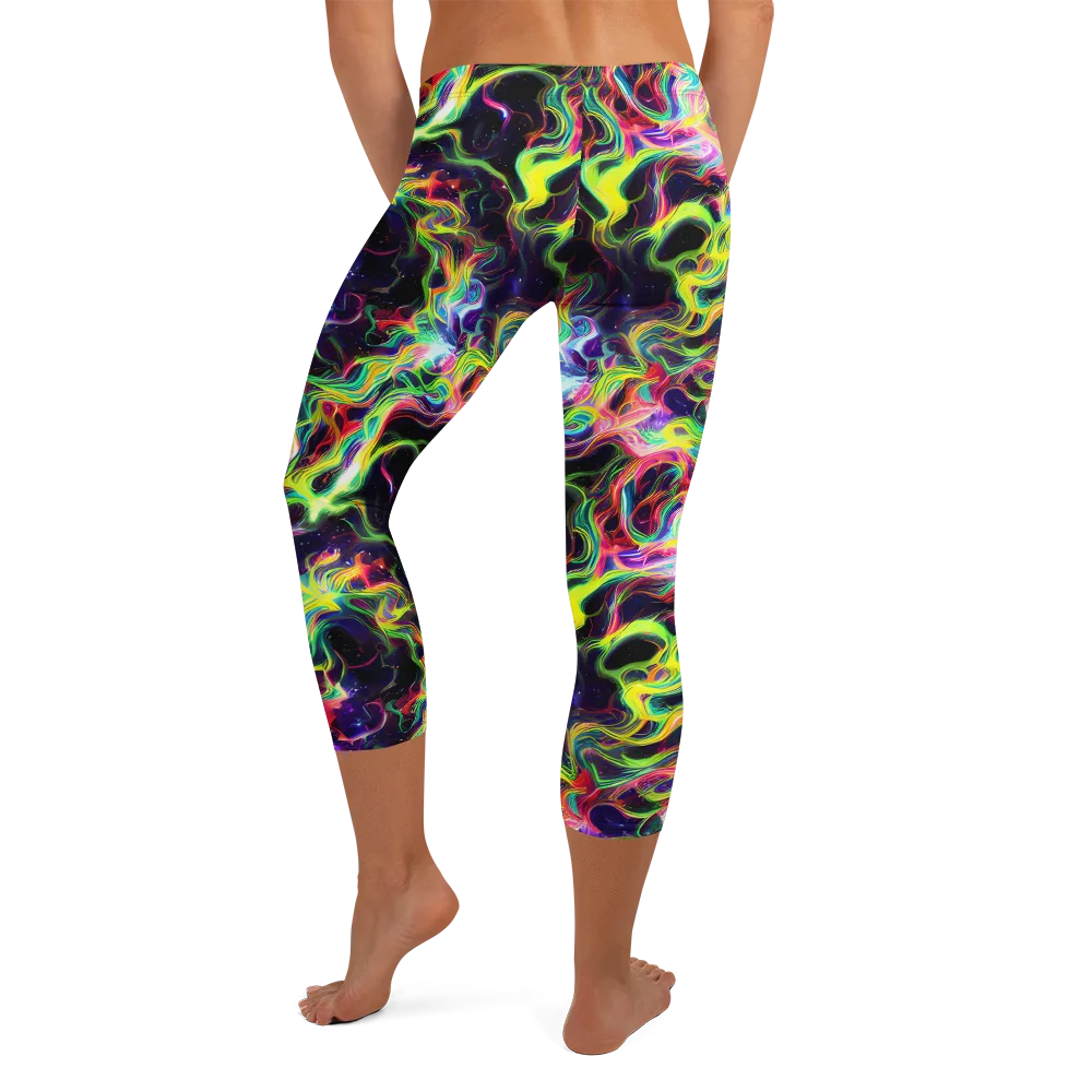 Infinite Flux on Capri Leggings — Back