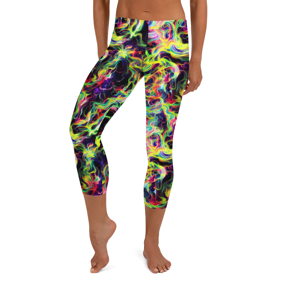 Infinite Flux on Capri Leggings — Front
