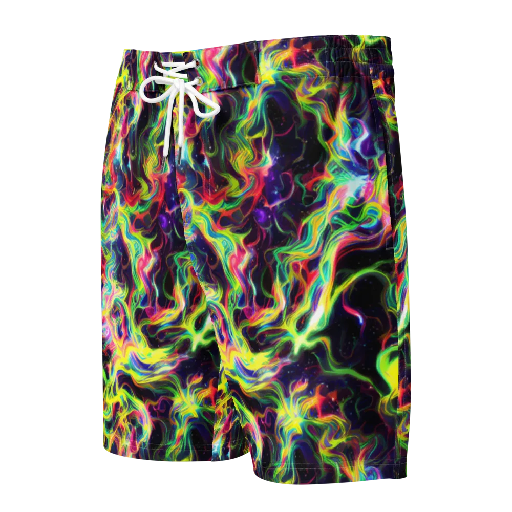 Infinite Flux on Men's Board Shorts — Front