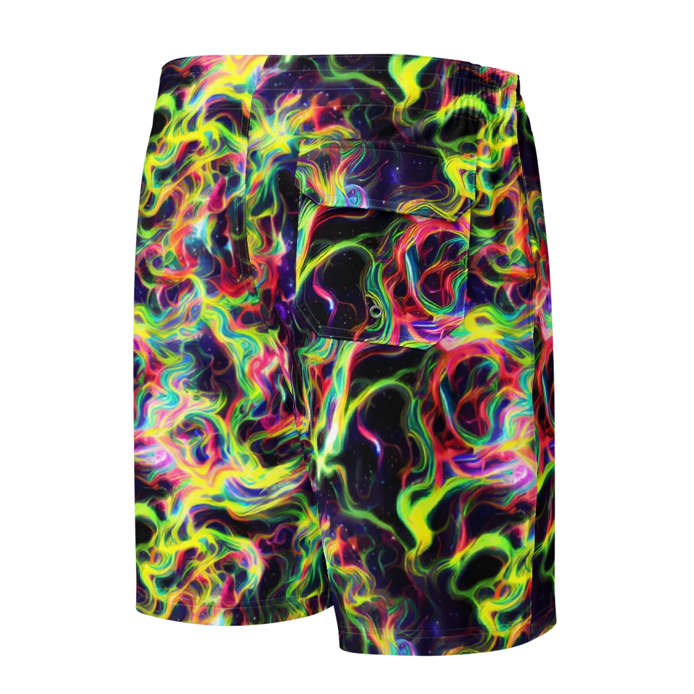 Infinite Flux on Men's Board Shorts — Back