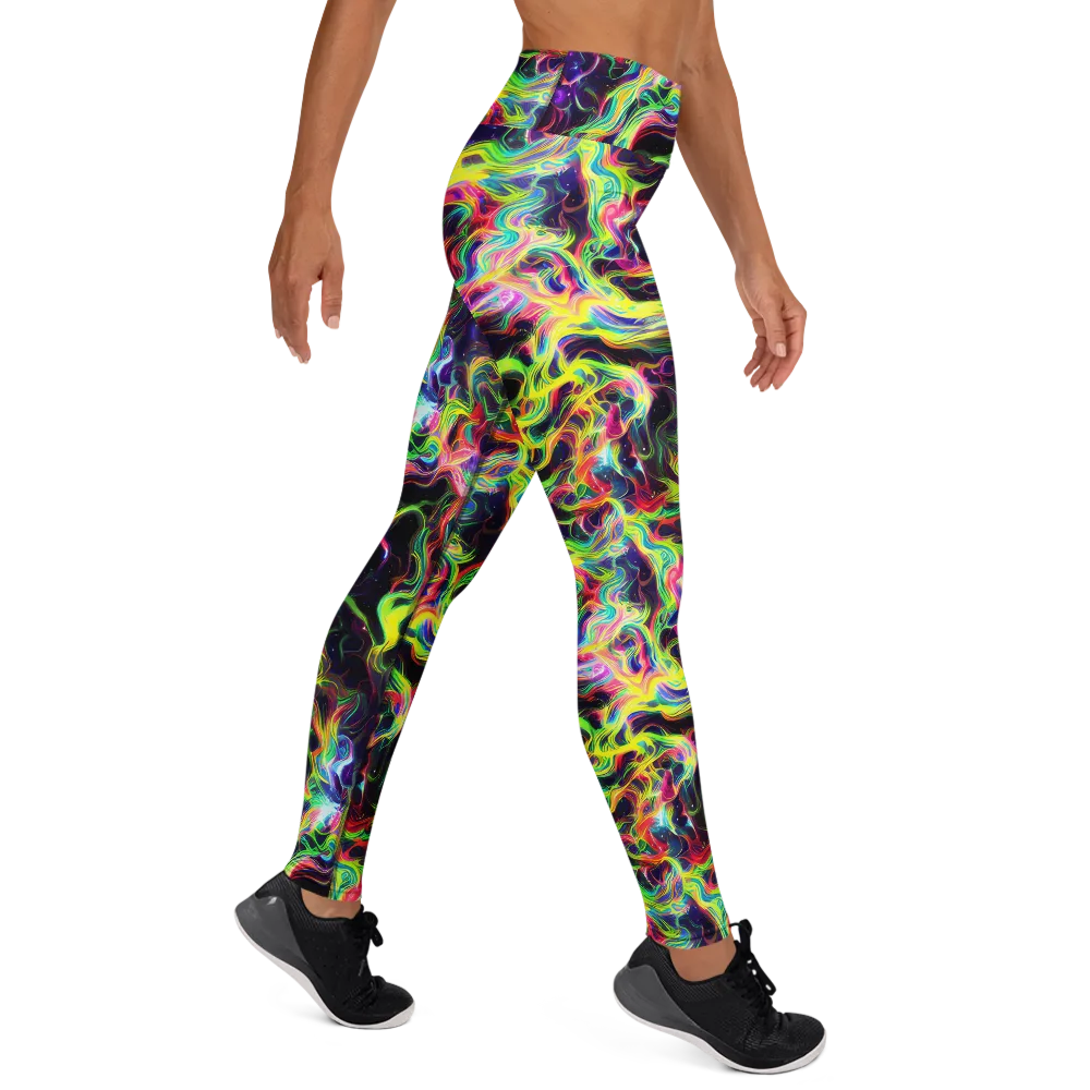 Infinite Flux on Yoga Leggings — Right