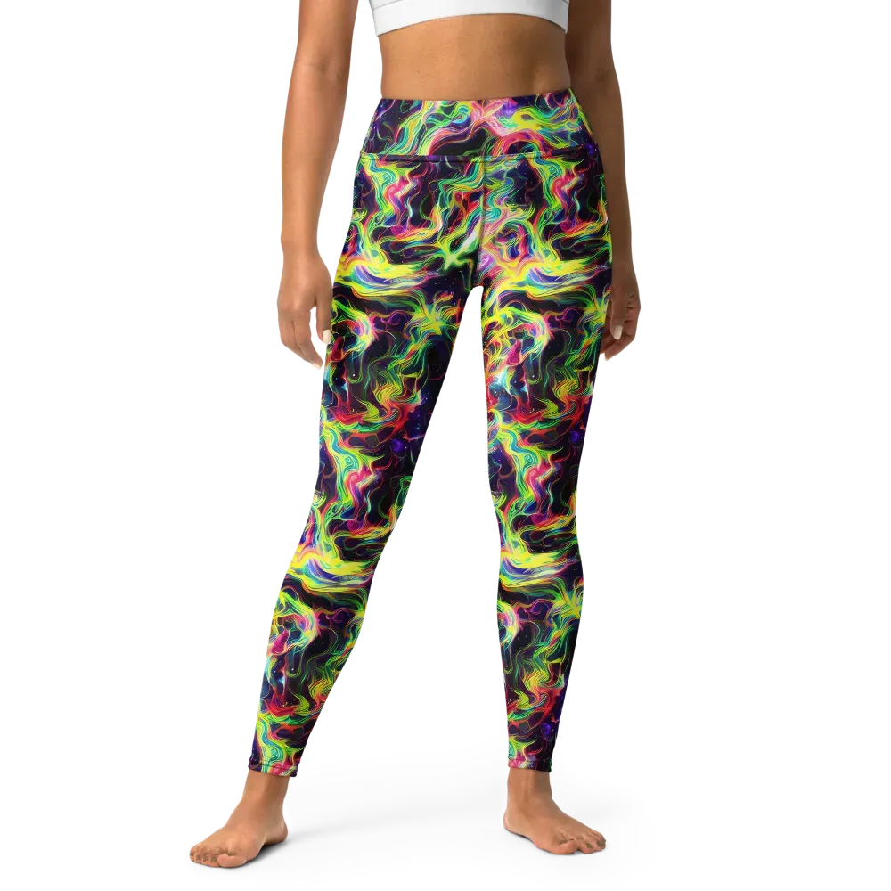 Infinite Flux on Yoga Leggings — Front