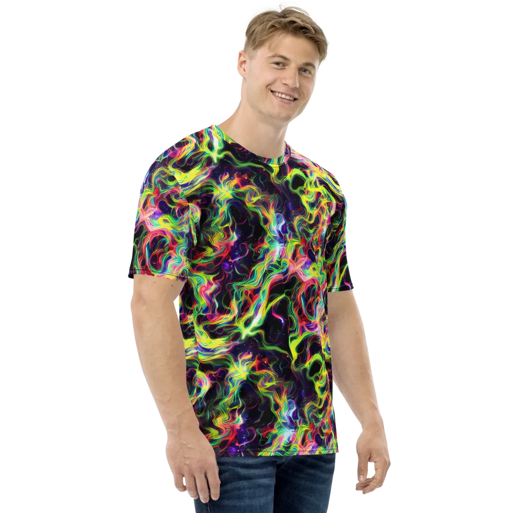 Infinite Flux on Men's Crew Neck T-Shirt — Right