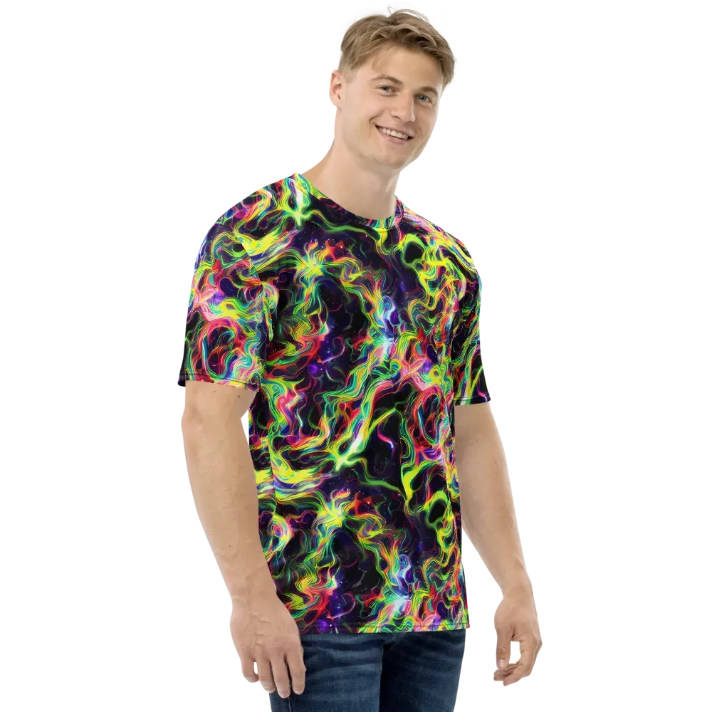 Infinite Flux on Men's Crew Neck T-Shirt — Right