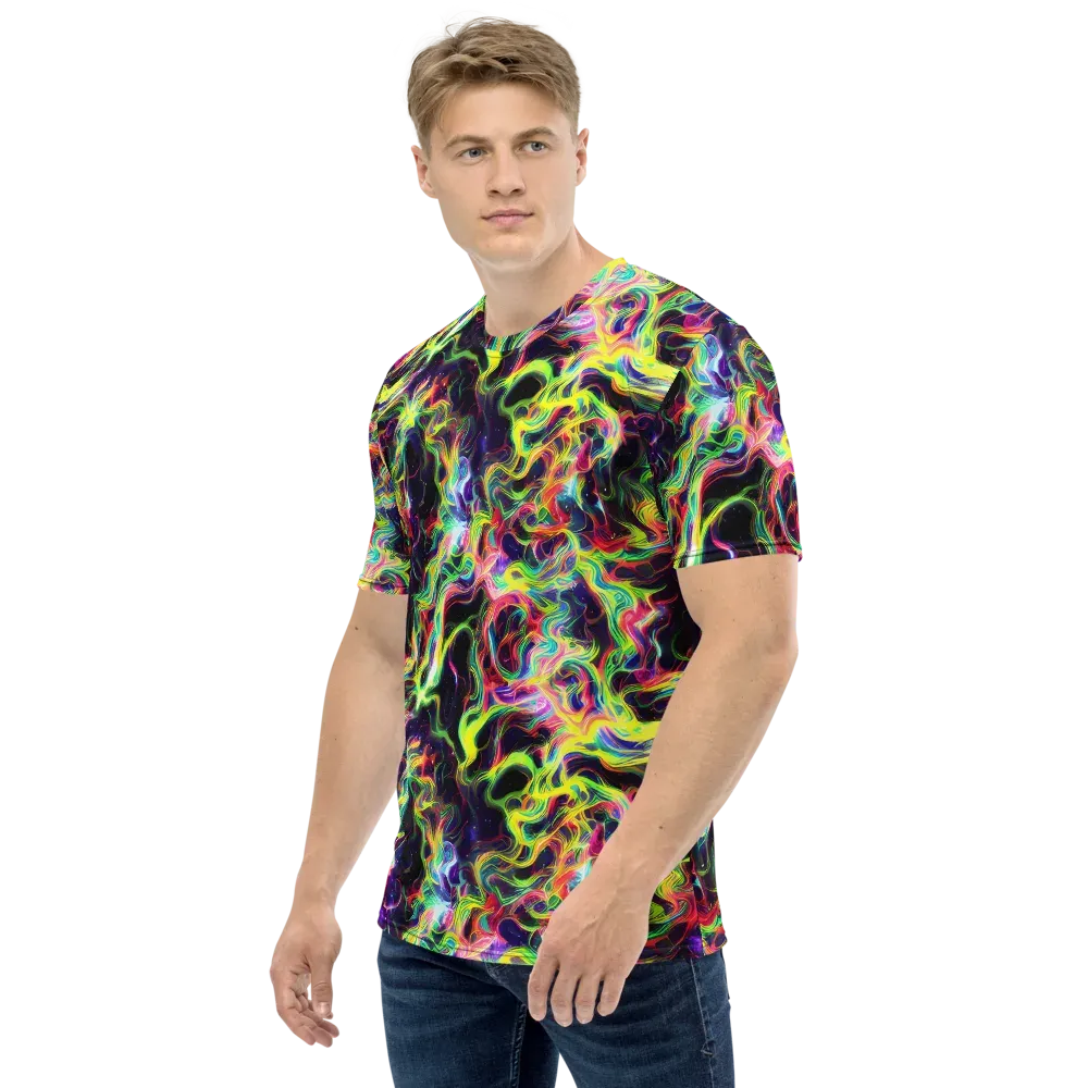 Infinite Flux on Men's Crew Neck T-Shirt — Left