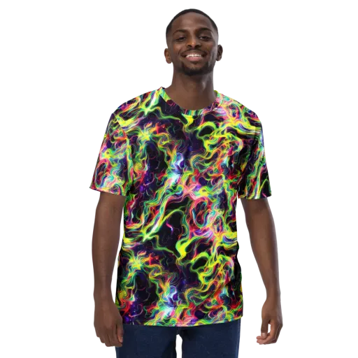 Infinite Flux on a Men's Crew Neck T-Shirt