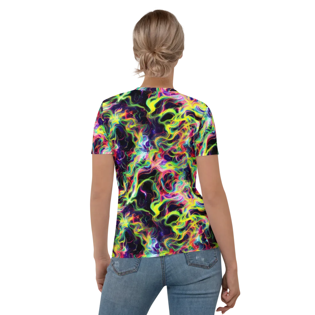 Infinite Flux on Women's Crew Neck T-Shirt — Back