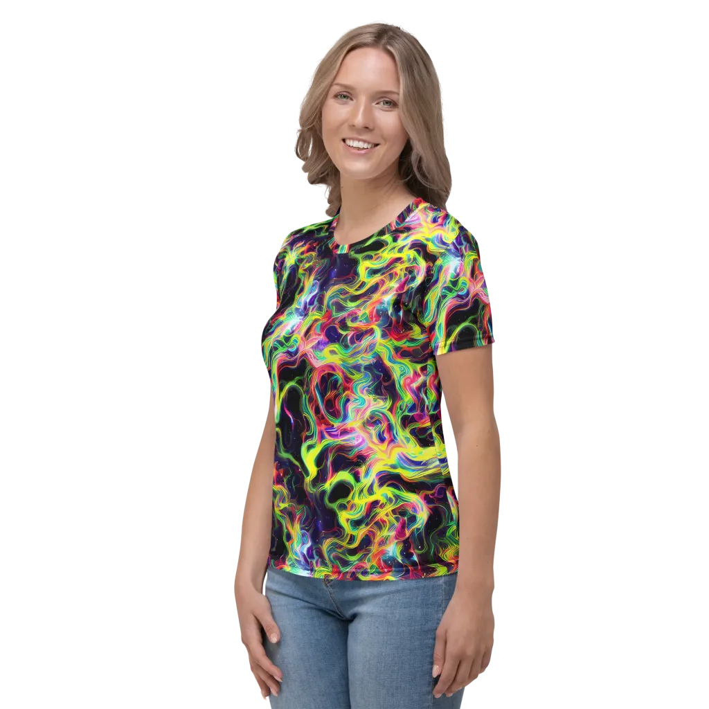 Infinite Flux on Women's Crew Neck T-Shirt — Left