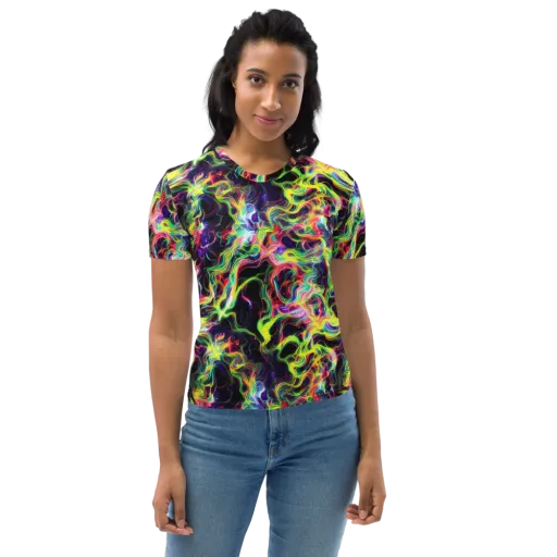 Infinite Flux on a Women's Crew Neck T-Shirt