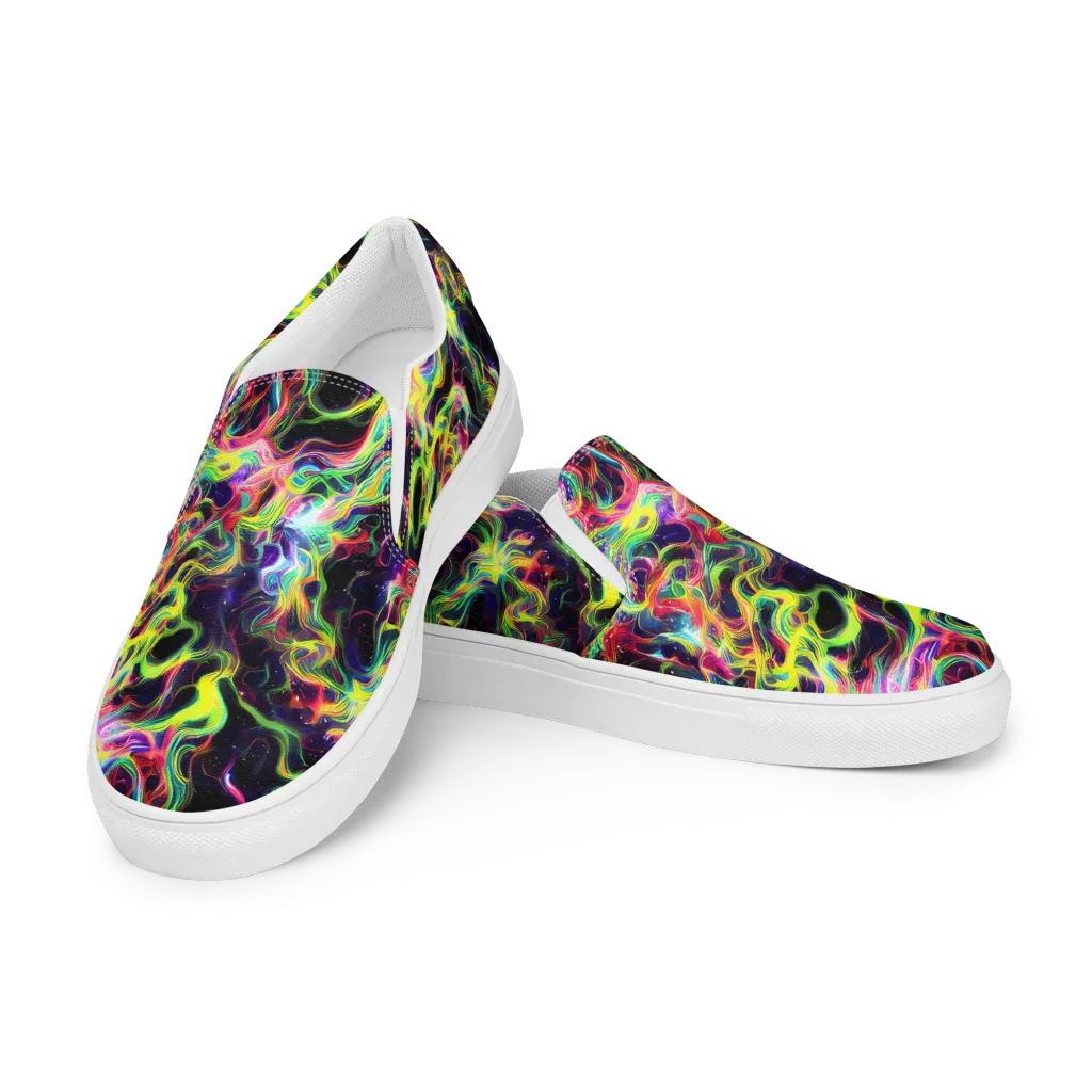 Infinite Flux on Men's Slip-On Canvas Shoes — Left Front