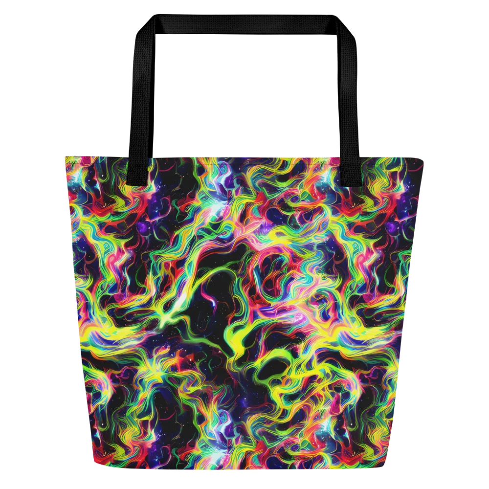 Infinite Flux on Large Tote Bag W/ Pocket — Front