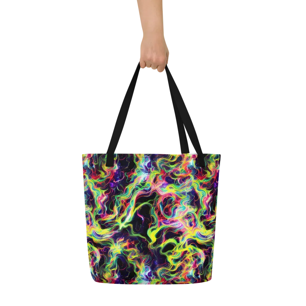 Infinite Flux on Large Tote Bag W/ Pocket — Front