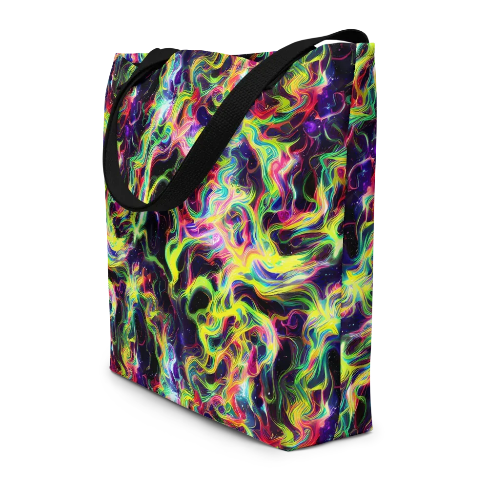 Infinite Flux on Large Tote Bag W/ Pocket — Front