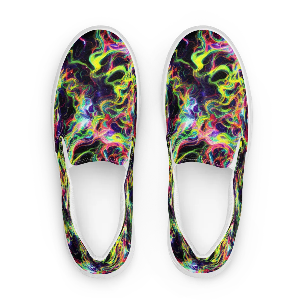 Infinite Flux on Women's Slip-On Canvas Shoes — Front