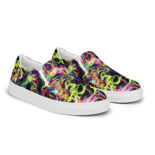Infinite Flux on a Women's Slip-On Canvas Shoes