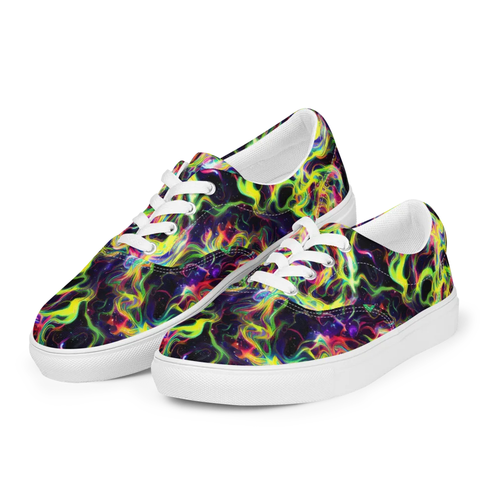 Infinite Flux on Men's Lace-Up Canvas Shoes — Left Front