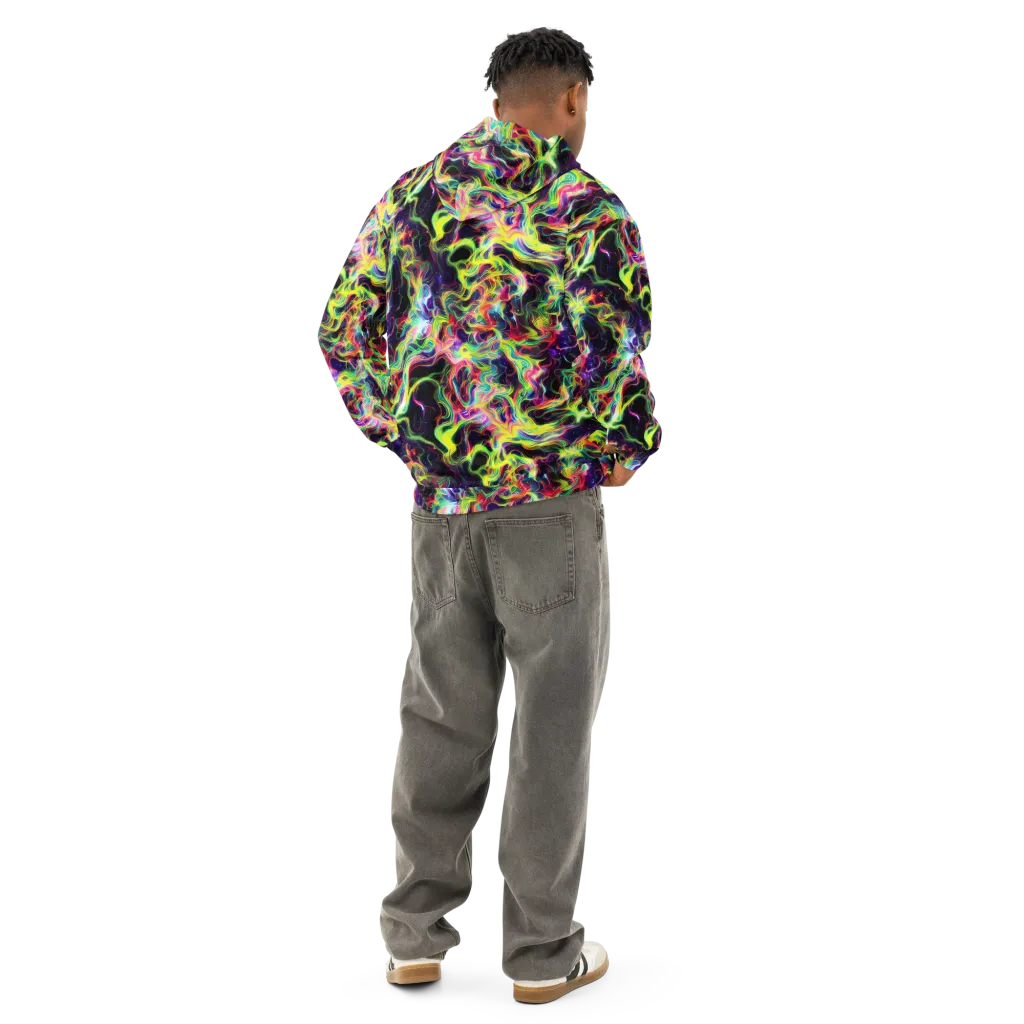 Infinite Flux on Cotton Hoodie — Back