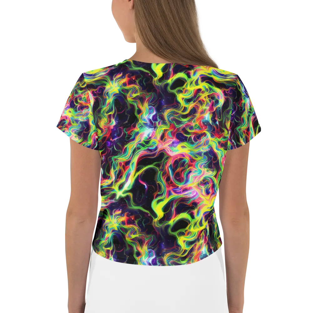 Infinite Flux on Crop Tee — Back