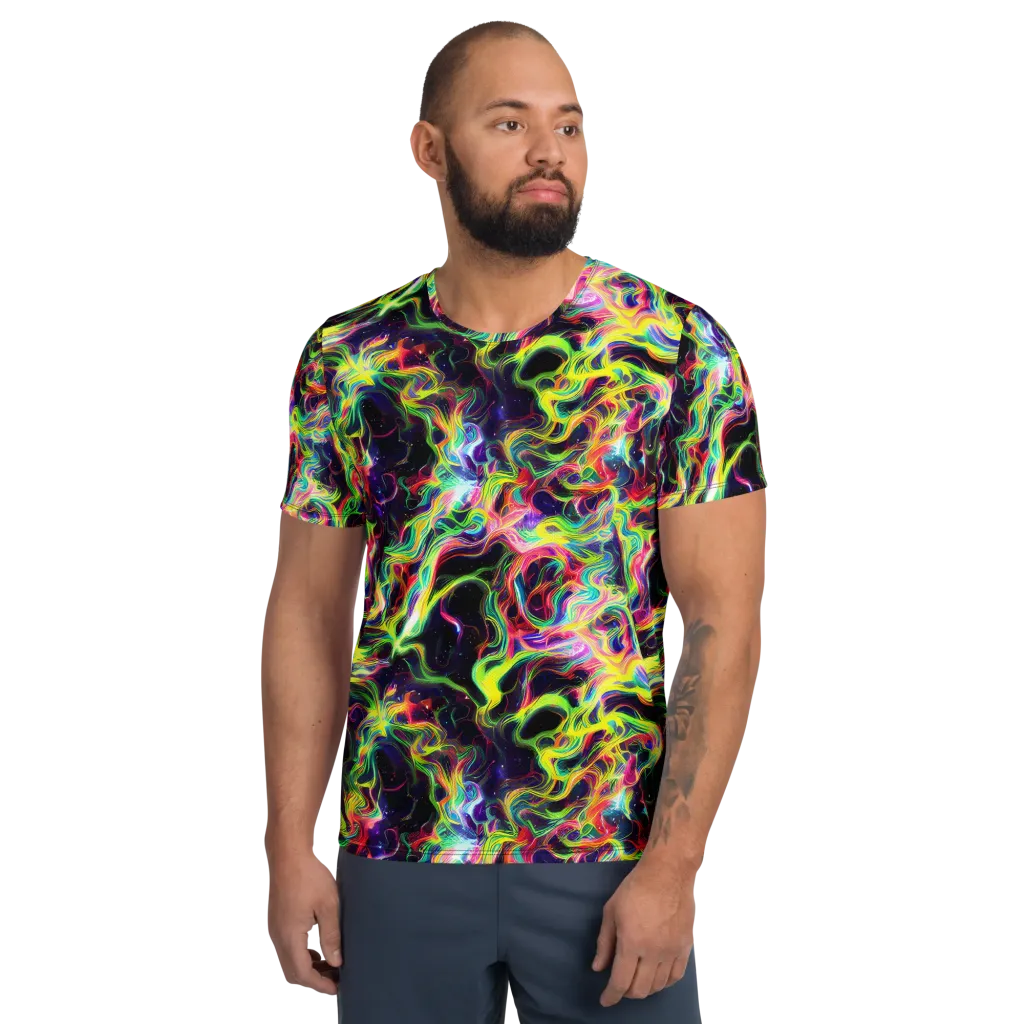 Infinite Flux on Men's Athletic T-Shirt — Front