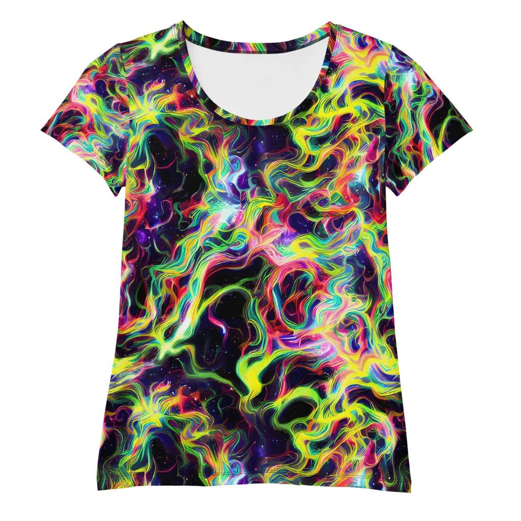 Infinite Flux on Women's Athletic T-Shirt — Front