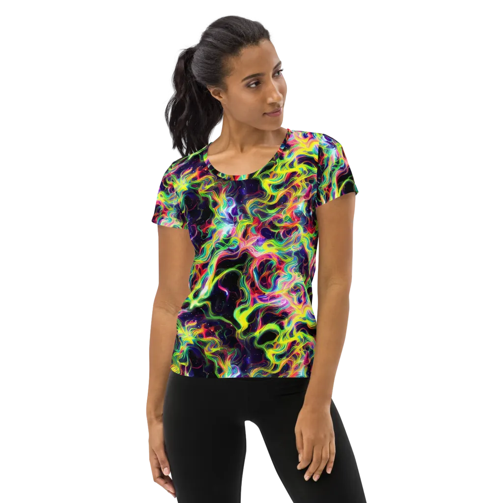 Infinite Flux on Women's Athletic T-Shirt — Front