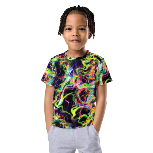 Infinite Flux on a Kids Crew Neck T-Shirt