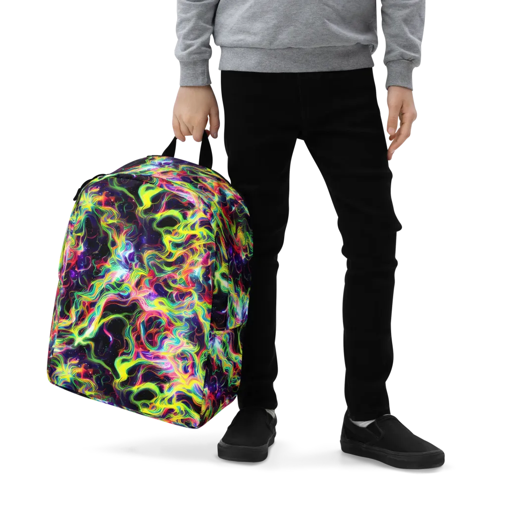 Infinite Flux on Minimalist Backpack — Zoomed-in