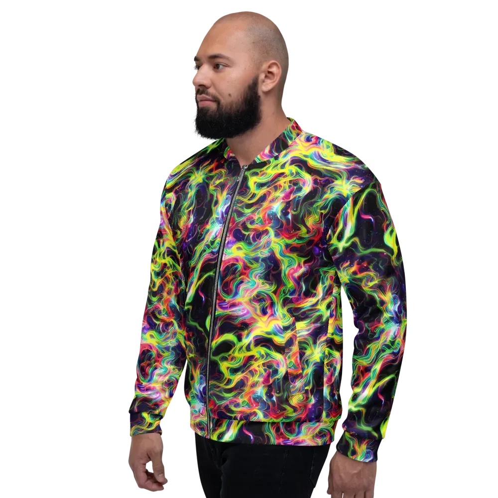 Infinite Flux on Bomber Jacket — Left