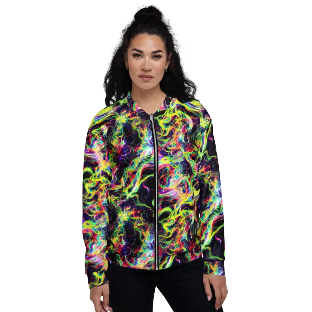 Infinite Flux on Bomber Jacket — Front