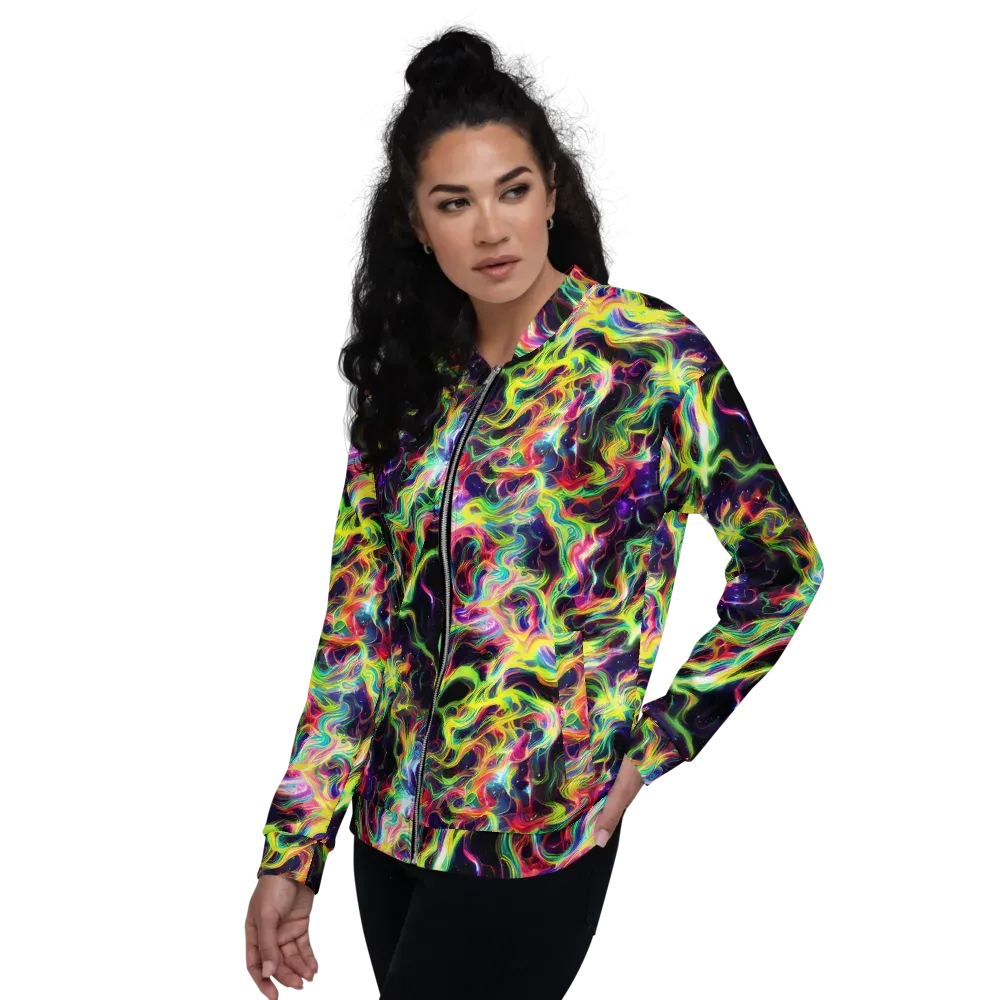 Infinite Flux on Bomber Jacket — Left