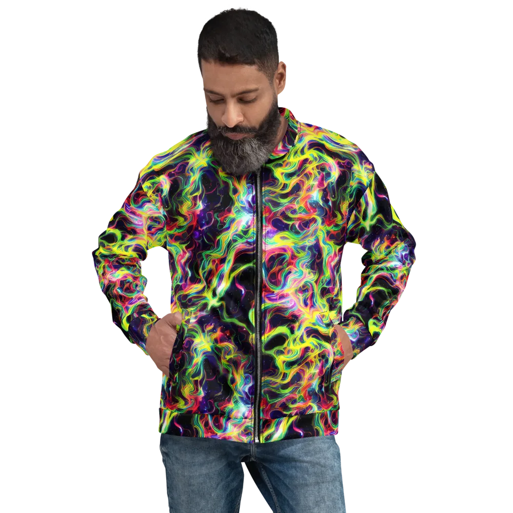 Infinite Flux on Bomber Jacket — Front