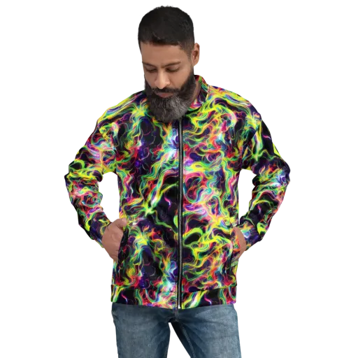 Infinite Flux on a Bomber Jacket
