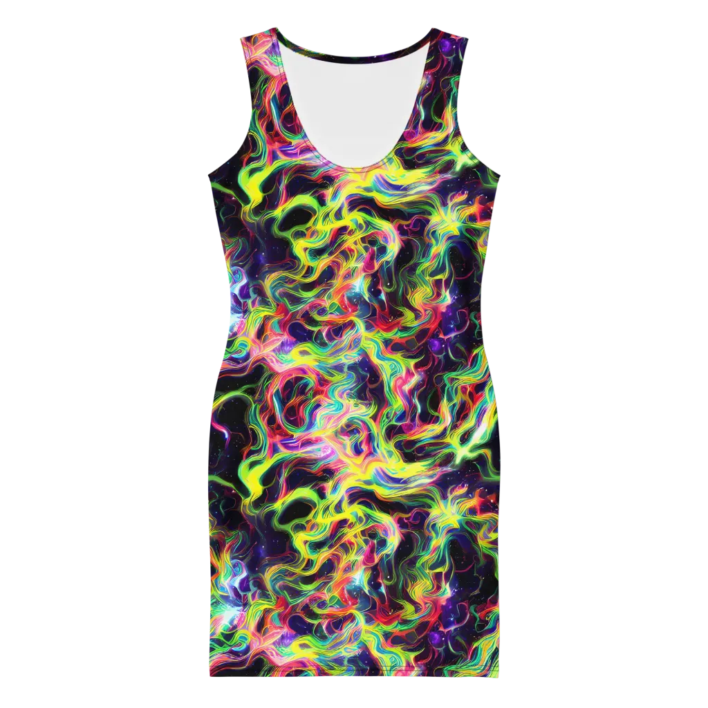 Infinite Flux on Bodycon Dress — Front
