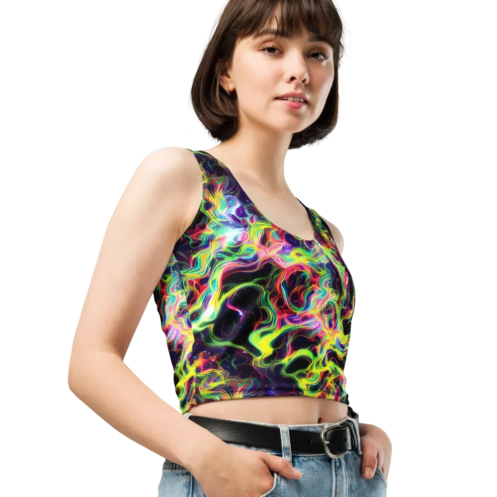 Infinite Flux on Crop Top — Right Front