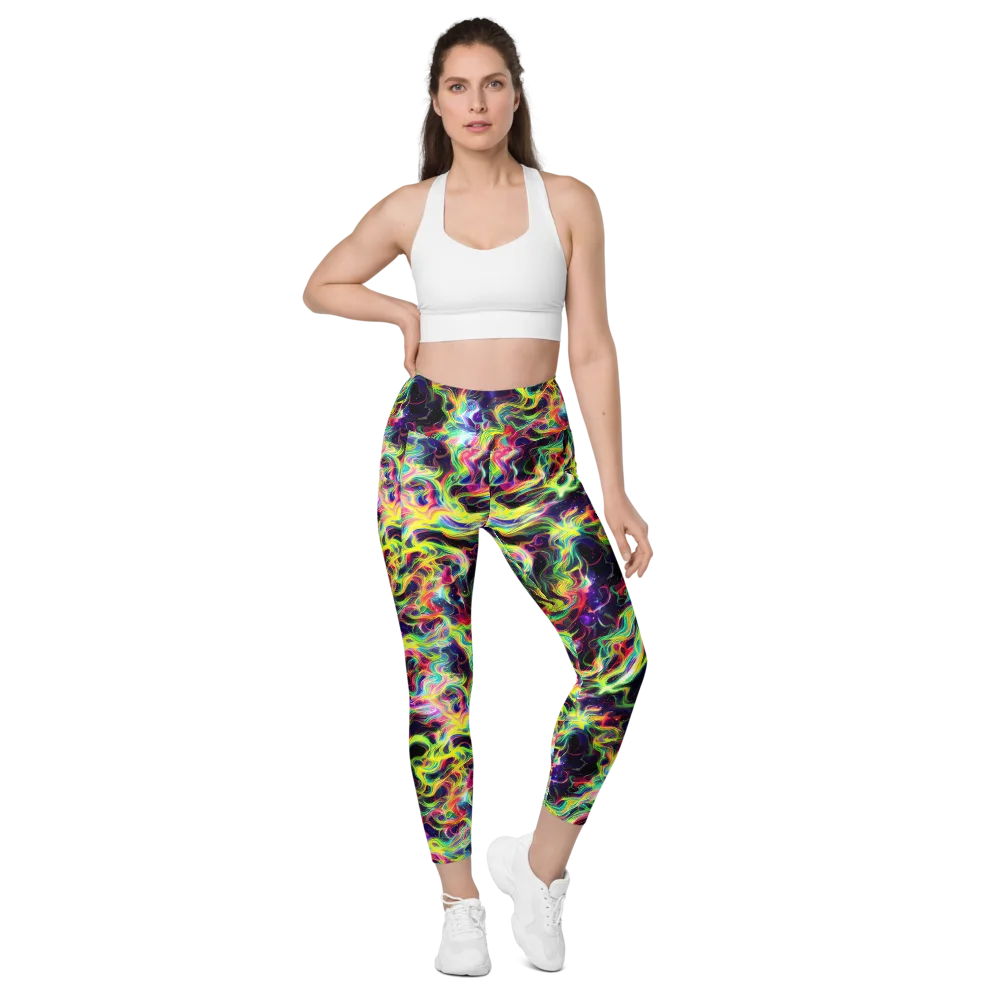 Infinite Flux on Leggings with Pockets — Front