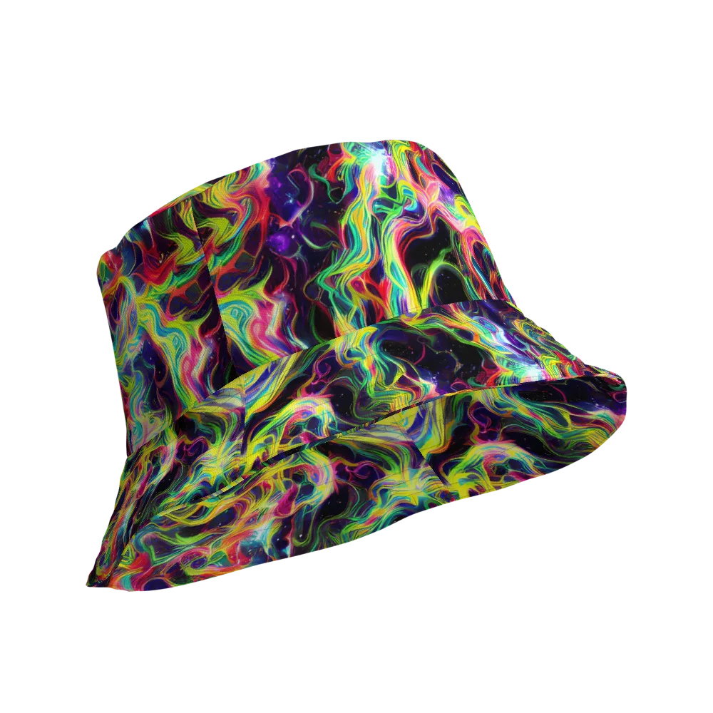 Infinite Flux on Reversible Bucket Hat — Product details Outside