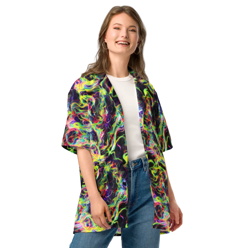 Infinite Flux on Button Shirt — Front