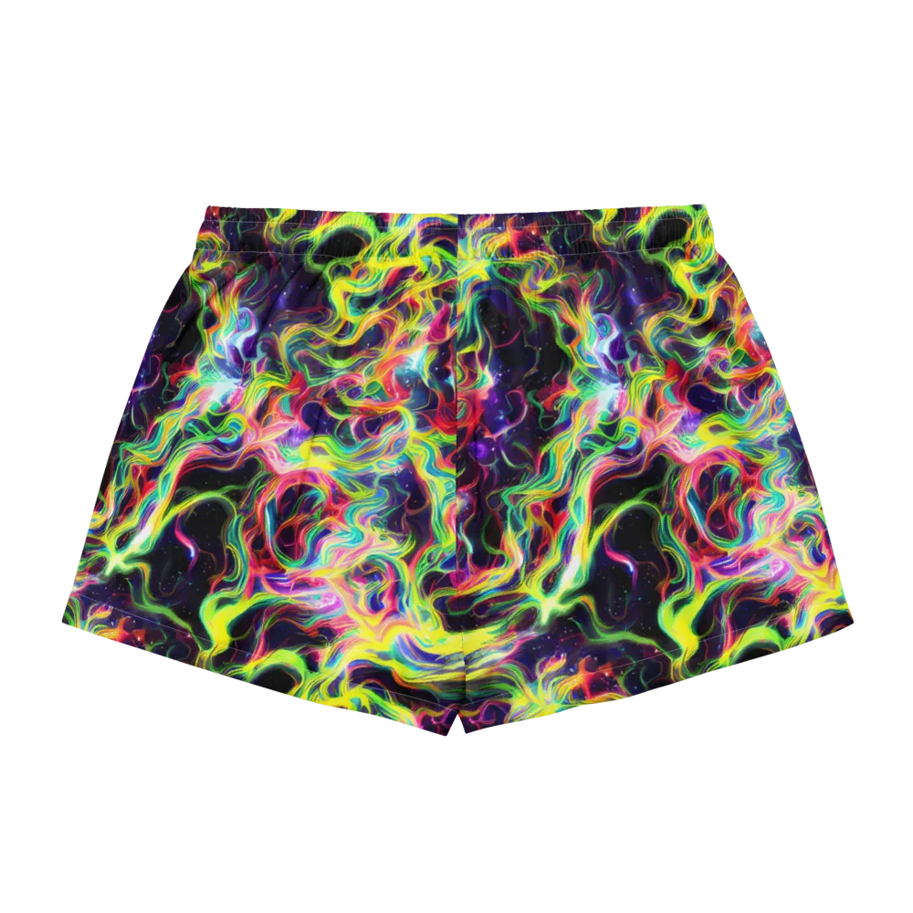 Infinite Flux on Women's Pajama Shorts — Back