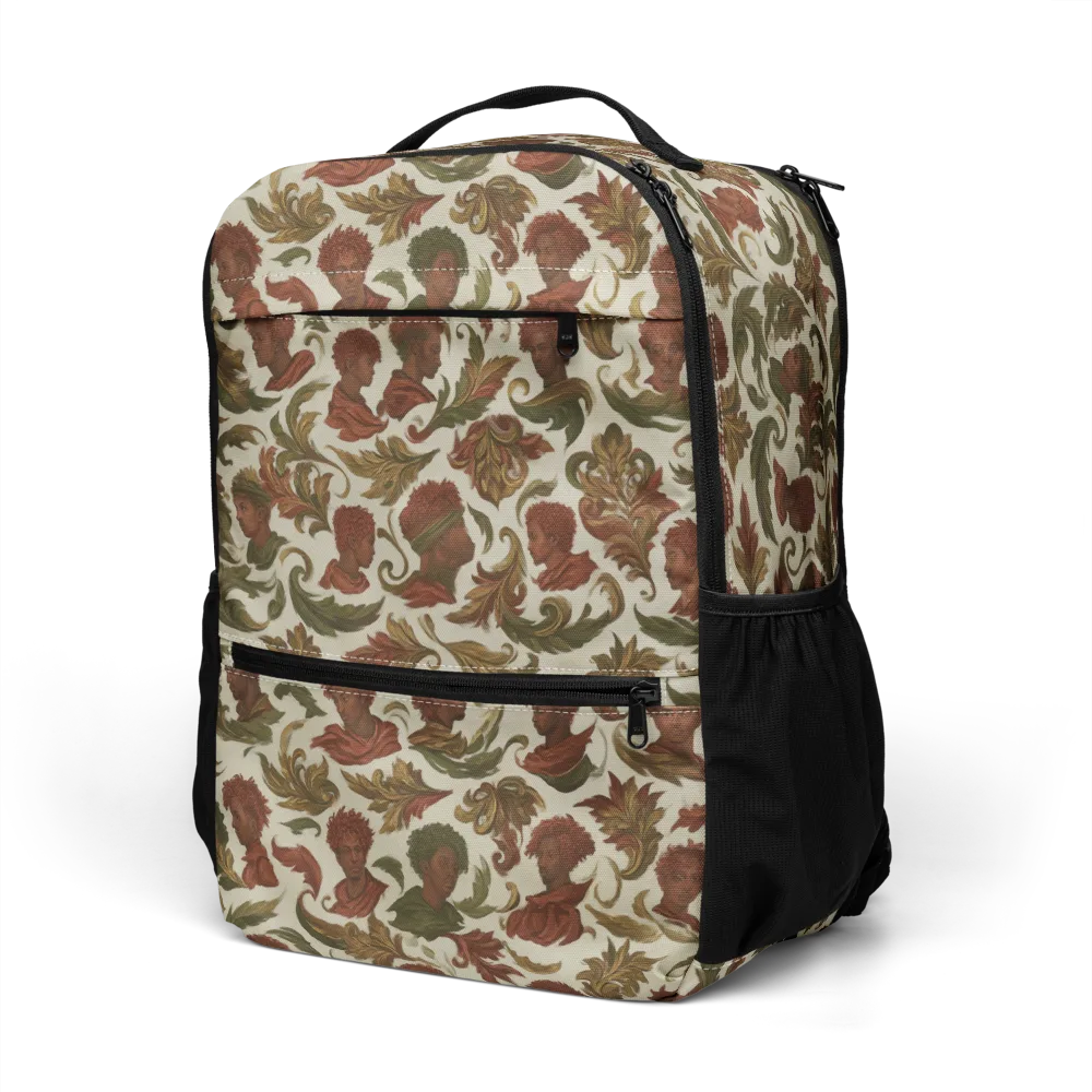 Laurel Portraits on Utility Backpack — Left Front