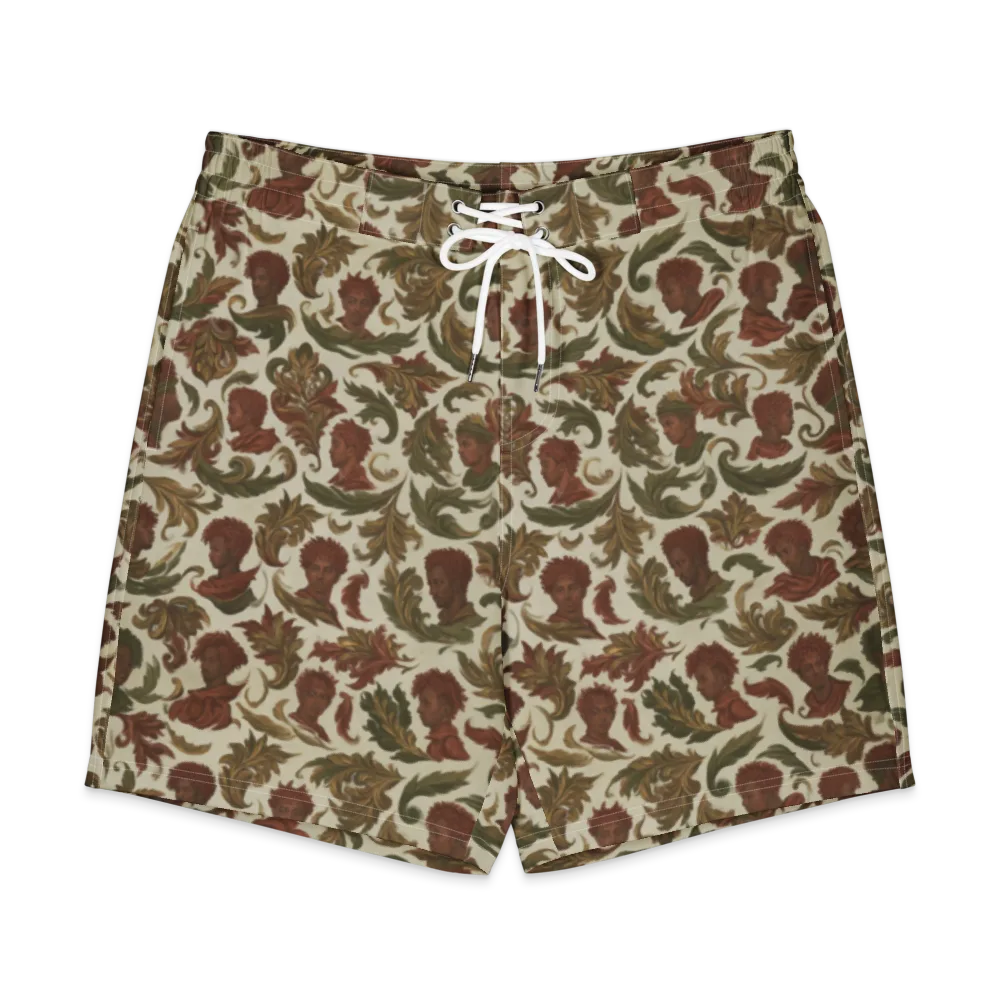Laurel Portraits on Men's Board Shorts — Front