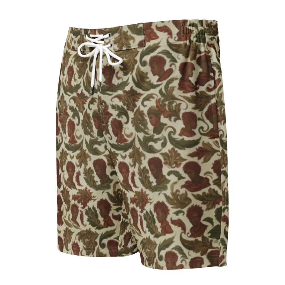 Laurel Portraits on Men's Board Shorts — Front