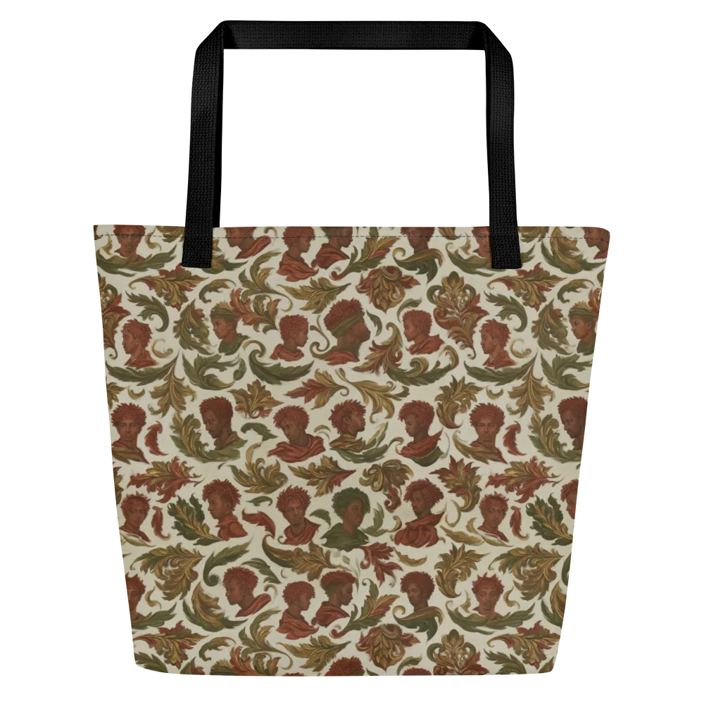 Laurel Portraits on Large Tote Bag W/ Pocket — Front