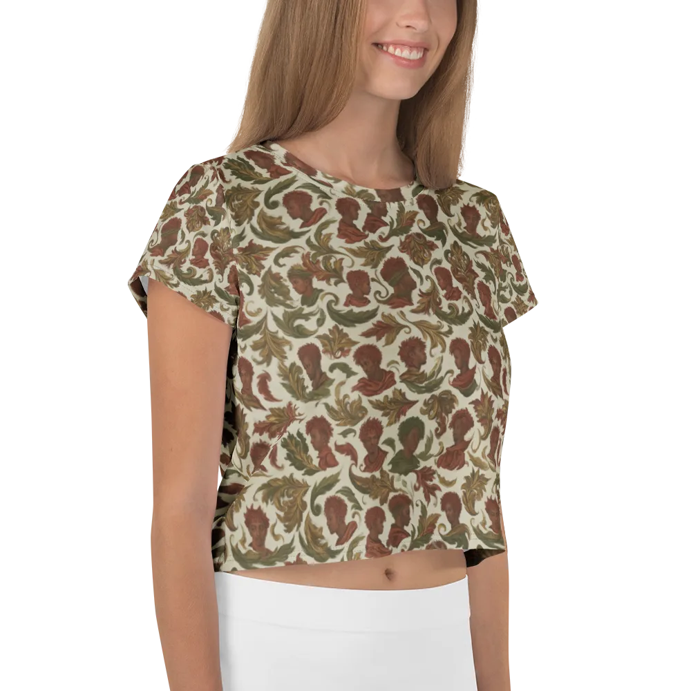 Laurel Portraits on Crop Tee — Right