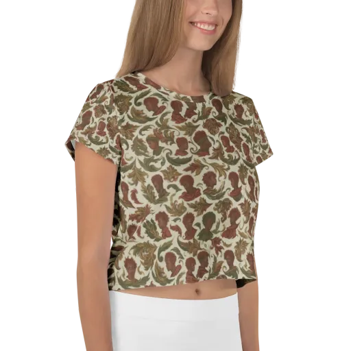 Laurel Portraits on a Crop Tee