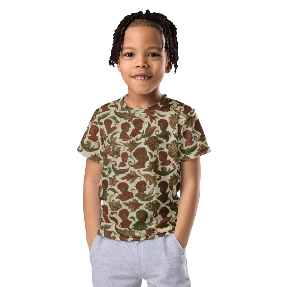 Laurel Portraits on Kids Crew Neck T-Shirt — Front