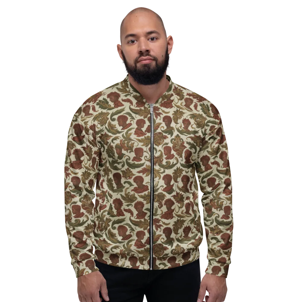 Laurel Portraits on Bomber Jacket — Front