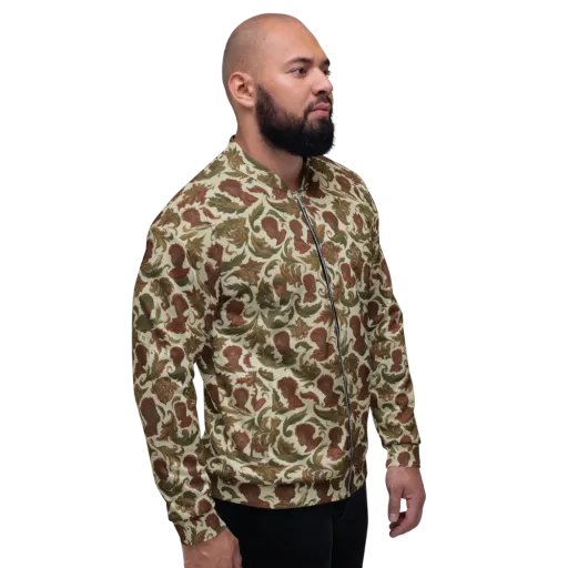 Laurel Portraits on a Bomber Jacket
