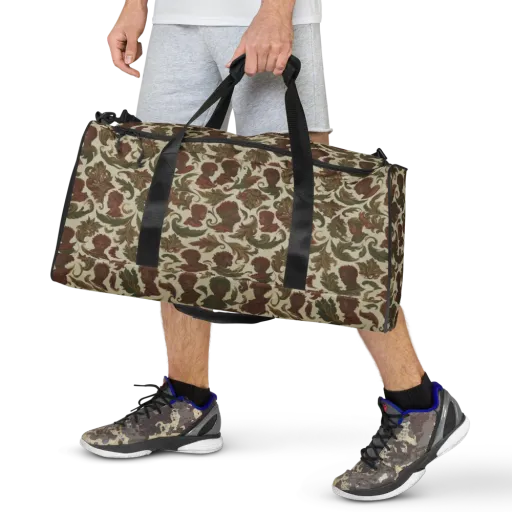 Laurel Portraits on a Duffle Bag